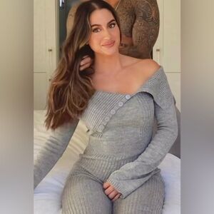 Fashion Nova Gray Women's Jump Suit